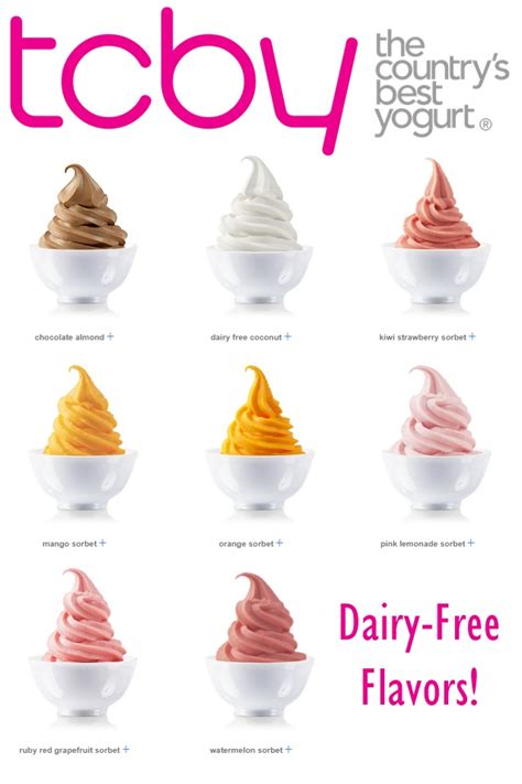 tcby frozen yogurt flavors